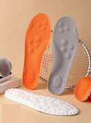 2 Pairs Inserts for Men & Women - 4D Cloud Shoe Insole Super Soft Comfort Memory Foam Inserts (Orange, Men: US 8-11) - Men: US 11-13 — 6