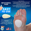 Dr. Jill's Foot Pads, YJ10-2045, Metatarsal Pad Skived 1/4" Felt (12 Pack) Ball of Foot Pad 7