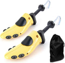 1 Pair Men Women Shoe Stretcher, Two-Way Adjustable Shoe Widener Expander to Stretch,Expands Length & Width of shoe | yellow — 1