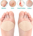 Welnove Moleskin Adhesive Pads for Feet, Blister Bandages for Feet, Sector-Shaped Design for Ball of Foot,Mole Skin Patch for Blister,Callus,Bunion Prevention, 16 Sheets, Beige — 6