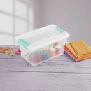 Sterilite 19628604 Medium Clip Clear Storage Box With Latched Lid - 11"L x 6-5/8"W x 5-3/8"H — 7