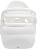Crocs Women's Classic Platform Clog | White | 8 — 6