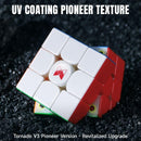 CuberShop QY X Man Tornado V3 M UV Coated (Pioneer with MagLev), 2023 New 3x3 Magnetic Speed Cube, QY Tornado V3 Pioneer UV, 3x3x3 Smooth and Fast Speed Cube, Magic Clothes UV Coated — 2