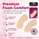 Foot Petals Womens Back of Heel Cushion - Khaki | 1 pair (Pack of 1) — 4
