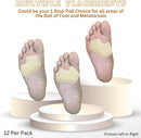 Dr. Jill's Foot Pads, Latex Free, YJ30-4055, Sesamoid Pad Skived 1/4" Felt -Right- (12 Pack) Dancers Pad 6