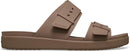 Crocs Women's Brooklyn Buckle Low Sandals – Latte — 5