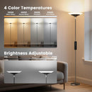 SIBRILLE Torchiere Floor Lamp - 72" Tall LED Standing Lamp with Remote/Button Control, 1800Lm, 3000-6500K, 30W… — 3