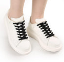 ZHENTOR Elastic Shoe Laces, Elastic No Tie Shoelaces for Sneakers, One Size Fits All Adults and Kids Shoes | Black 05W | 3 Pairs — 3