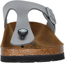 Birkenstock Gizeh Unisex Leather Sandals – Silver — 3