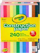Crayola Construction Paper Bulk Pack (480 Sheets) – 10 Assorted Colors, 9x12, Teacher School Supplies & Classroom Must Haves, Card Making Craft Supplies, Art Paper — 3
