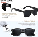 FEIDUSUN Sunglasses Men Polarized Sunglasses for Mens and Womens,Black Retro Sun Glasses Driving Fishing UV Protection — 2