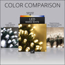 Wintergreen Lighting 100 5mm Warm White Twinkle LED Net Lights, 4 x 6 ft Green Wire Indoor/Outdoor Commercial Grade Outdoor Christmas Decorations for Hedges & Bushes — 5