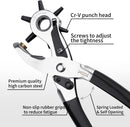 XOOL Belt Hole Puncher for Leather, Precision Multi-Size Leather Hole Punch for Watch Bands, Straps, Collars, Saddles, Shoes, Fabric, DIY Home, Craft Projects | Lite — 5