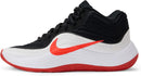 Nike Unisex Adult Precision 8 Mid Basketball Shoes - Black/Bright Crimson/White — 1