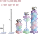 LANGXUN 12ft Table Balloon Arch Kit For Birthday Decorations, Party,Wedding and Graduation Decorations, Christmas Decorations Baby Shower Bachelor Party Supplies (Balloon Column Stand Kit) — 3