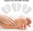 Dr. Foot's Arch Support Shoe Insoles for Flat Feet, Gel Arch Inserts for Plantar Fasciitis, Adhesive Arch Pad for Relieve Pressure and Feet Pain- 3 Pairs (Clear, 3 Count (Pack of 1)) — 5