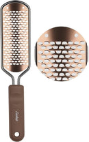 Foot File Foot Scrubber Pedicure - Callus Remover for Feet Easkep Professional Grater Rasp Foot Scraper Corns Callous Removers Cracked Dead Skin Remover for Dry and Wet Feet (Golden) — 1