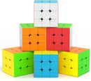 Vdealen 3x3x3 Speed Cube Set, 6 Pack Speed Cube Bulk Magic Cube Set, School Classroom Prize for Students Birthday Party Favors Stocking Stuffers Gifts for Kids Teens Adults(Stickerless) — 1