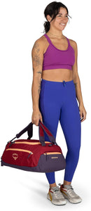 Osprey Daylite Duffel Backpack - Convertible Everyday Duffel Bag for Gym, Commute, and Travel | 60L | Tumbleweed Yellow/Tunnel Vision — 7