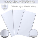 3 Pack Silver Plastic Tablecloth, Disposable Rectangle Table Covers, Holographic Metallic Foil Tablecloth Silver Party Supplies Decorations for Birthday Graduation Disco Bachelorette, 54x108Inch — 4