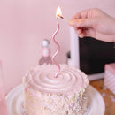 PHD CAKE 24-Count Pearl Pink Spiral Long Thin Birthday Candles, Cake Candles, Birthday Parties, Wedding Decorations, Party Candles — 6