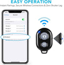 2 Pack Wireless Camera Remote Control - Wireless Remote for iPhone & Android Phones iPad iPod Tablet, Clicker for Photos & Videos, Wrist Strap Included photo 3