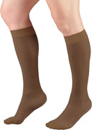 Truform Sheer Compression Stockings, 15-20 mmHg, Women's Knee High Length, 20 Denier, Espresso, Large | Large (1 Pair) — 2