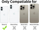 TENOC Phone Case Compatible with iPhone 16, Clear Case Shockproof Protective Bumper Slim Cover for 6.1 Inch — 2