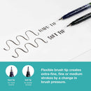 Tombow 62038 Fudenosuke Brush Pen, 2-Pack. Soft and Hard Tip Fudenosuke Brush Pens for Calligraphy and Art Drawings | 2 Count (Pack of 1) | Black — 4