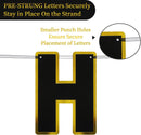 Pre-Strung Happy Birthday Banner - Black Gold Party Decorations — 4