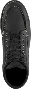 Danner Mens Logger 917 Waterproof Moc Toe Work Boots - Jet Black — 4
