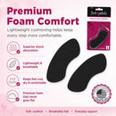 Foot Petals Womens Back of Heel Cushion - Black | 1 pair (Pack of 1) — 4