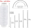 Waxed Thread, Upholstery Needle and Thread 32 Yards White | 32Yard — 2