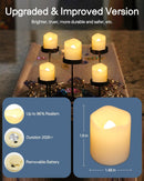 SHYMERY Flameless Votive Candles,50 Pack Flickering Electric Fake Battery Operated LED Candles,200+Hour Long Lasting LED Tea Lights for Wedding,Halloween,Christmas,Party and Holiday Decoration | Warm White-50pcs | Pack of 50 — 5