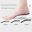 Orthopedic High-Elastic Insoles - Arch Support, Height-Increasing Insoles, Relief for Plantar Fasciitis and Flat Feet (2 Pairs) (Black, 3.5cm) — 2