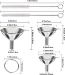 Metal Stainless Steel Funnel, Large Medium Small Funnel Set of 3, Food Grade Mini Funnels for Kitchen Use Filling… — 2