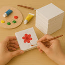 LWR CRAFTS Mini Stretched Canvas 2" X 2" Pack of 12 | 2"x2"x12 — 7