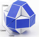 Snake Magic Speed Cube Speed Twist Brain Puzzle Cube Brain Teaser Toys for ADD ADHD Anxiety and Autism Adult Children by SHUYUE (1 Pack Blue & White) — 2