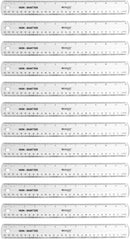 Westcott Shatterproof Flexible Ruler, Clear, 12", 12 Count — 1