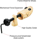 EchoDone 2 Way Cedar Shoe Trees For Men Wooden Shoe Stretcher Adjustable Unisex Shaper Large Size for Men and Women, Wood Shaper Women's Size 10 to 13.5 Man's Size 9 to 13 — 2
