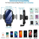 Miracase [Upgraded Version] Cup Phone Holder for Car, Universal Adjustable Long Neck Car Phone Mount Cradle Friendly Compatible with iPhone Samsung Google and All 4.0-7.0 inches Smartphones | Blue photo 6