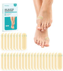Promifun Blister Bandages - 28 ct Hydrocolloid Cushions for Foot, Toe, Heel - Water Resistant Gel Pads for Prevention & Recovery, Bunion Pack | 28 Count (Pack of 1) — 1