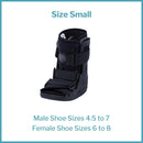 McKesson Small Low Top Pneumatic Black CAM Walker Boot Left or Right Foot, 1 Count — 5