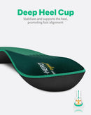 WalkHero Plantar Fasciitis Relief Insoles, High Arch Support Shoe Inserts - Green — 5