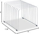 Fellowes Desktop Organizer, 11 Sections, 9" x 11.375" x 8", Wire, Silver (72012) — 2