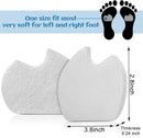 SATINIOR 24 Pcs Foot Pads for Dancer Sesamoiditis Pads, White 2