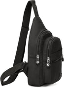 Banelu Small Sling Backpack Crossbody Bags for Women Men, Small Sling Bag Cross Body Bag Fanny Packs Crossbody Purses - Black — 3