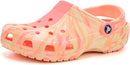 Crocs Kids Classic Watercolor Marbled Clog – Guava/Multi — 1