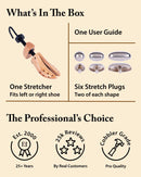 FootFitter Professional 2-Way Shoe Stretcher, Length & Width Expander — 7