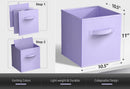 Sorbus Cube Storage Bin, Fabric, 6 Pack (11 Inch, Pastel Multi-Color) — 3